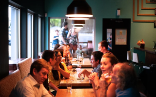 crowded restaurant